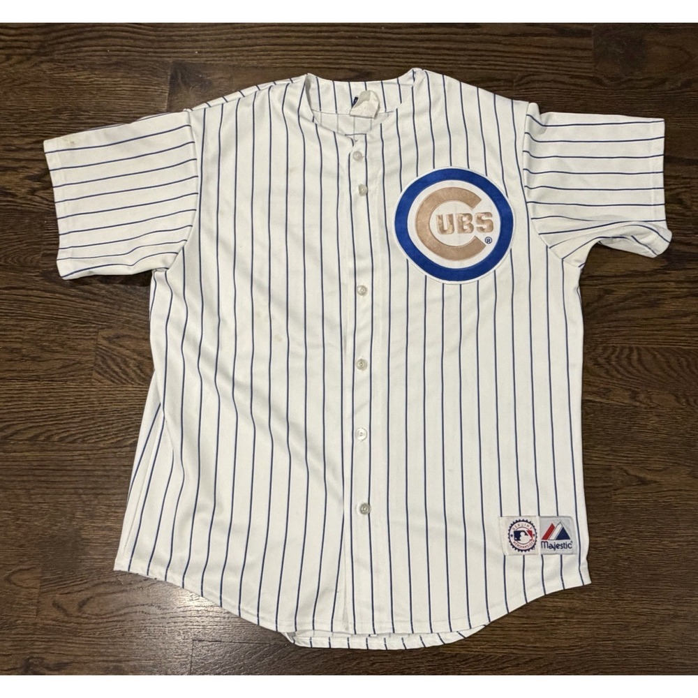Majestic Chicago Cubs Jersey Derrek Lee #25 Vintage Baseball Men's Size XL Sprin